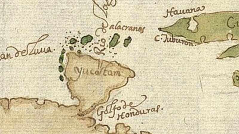 Los flecheros mayas enfrentan a los piratas en Holcobén, abril de 1600